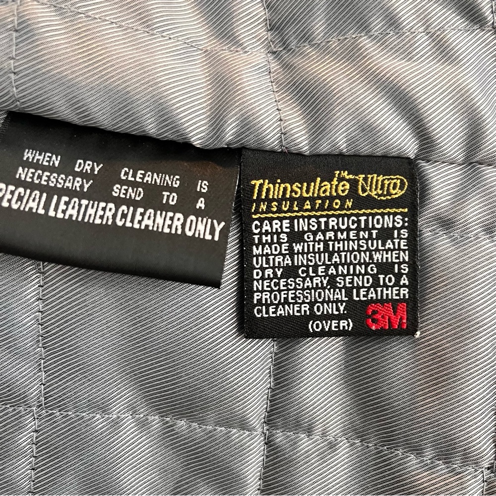 Wilsons 100% genuine leather zip up jacket detachable thinsulate  jacket… - Picture 11 of 16